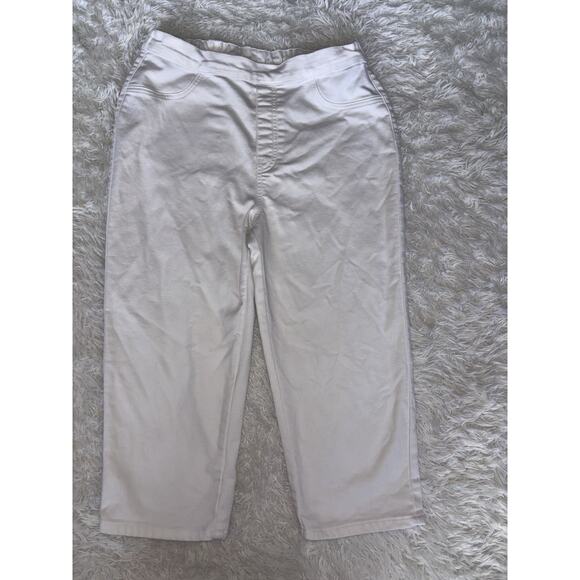 Country Store Women’s Sz. L White Crop Pants. Grt. Pair & Quality - Picture 2 of 9